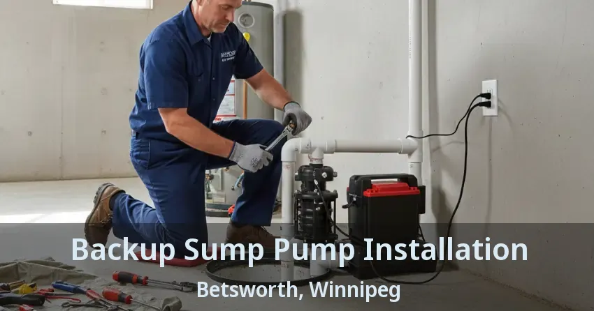 Backup Sump Pump Installation Betsworth, Winnipeg - MB