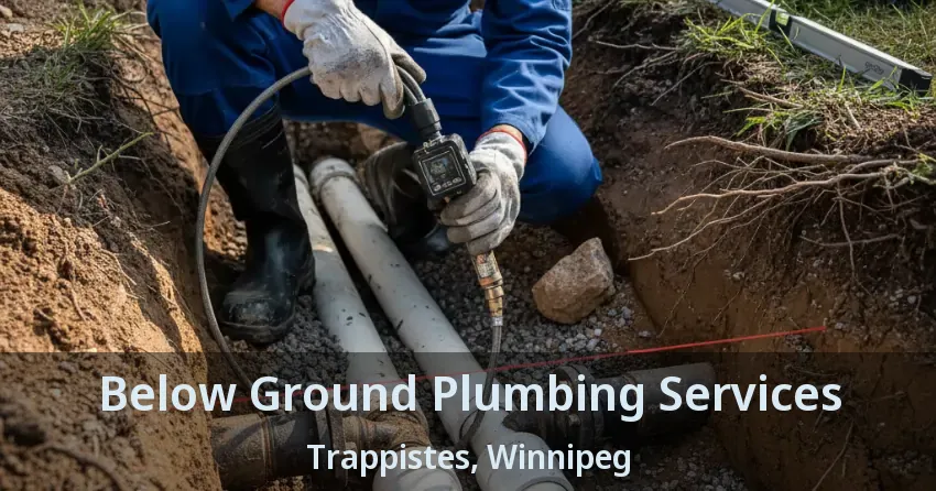 Below Ground Plumbing Services Trappistes, Winnipeg - MB