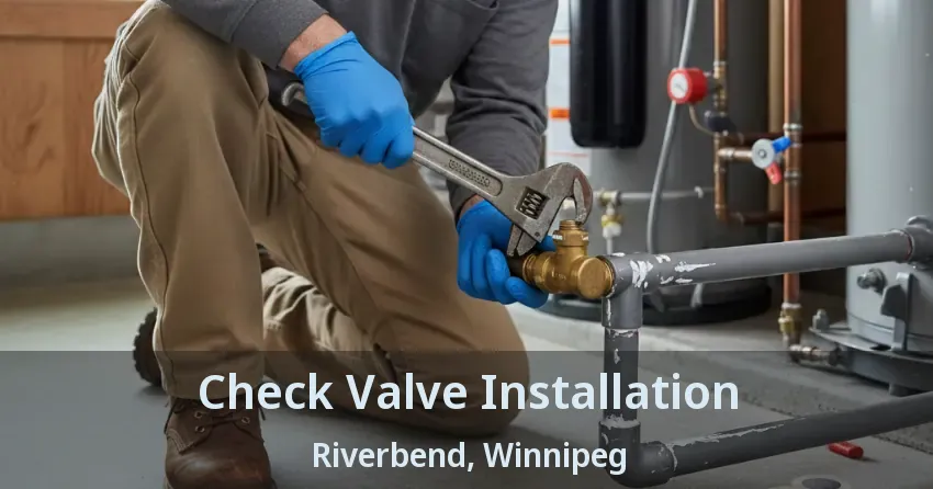 Check Valve Installation Riverbend, Winnipeg - MB