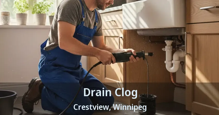 Drain Clog Crestview, Winnipeg - MB