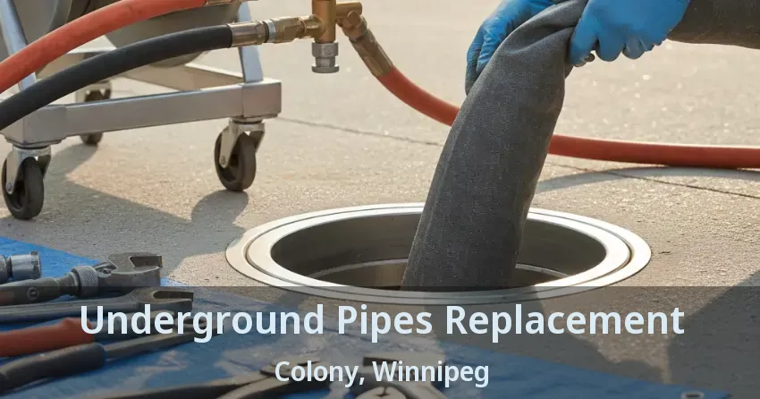 Underground Pipes Replacement Colony, Winnipeg - MB