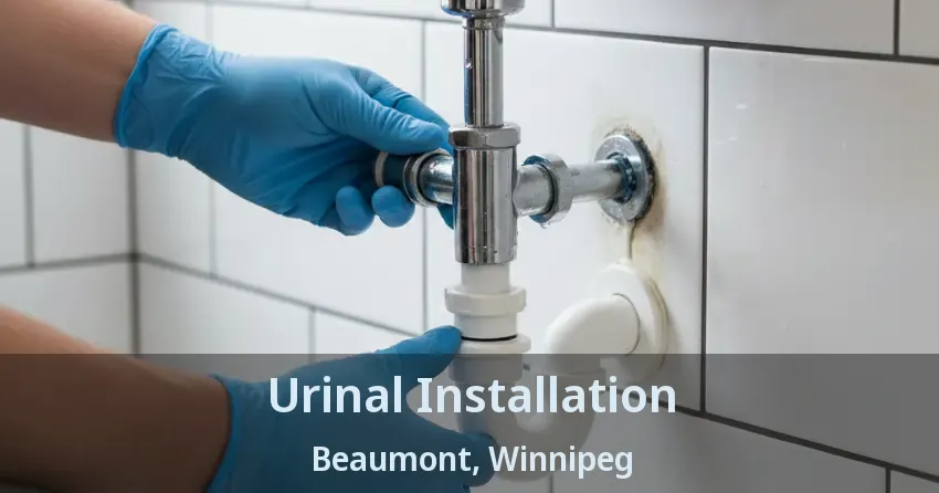 Urinal Installation Beaumont, Winnipeg - MB
