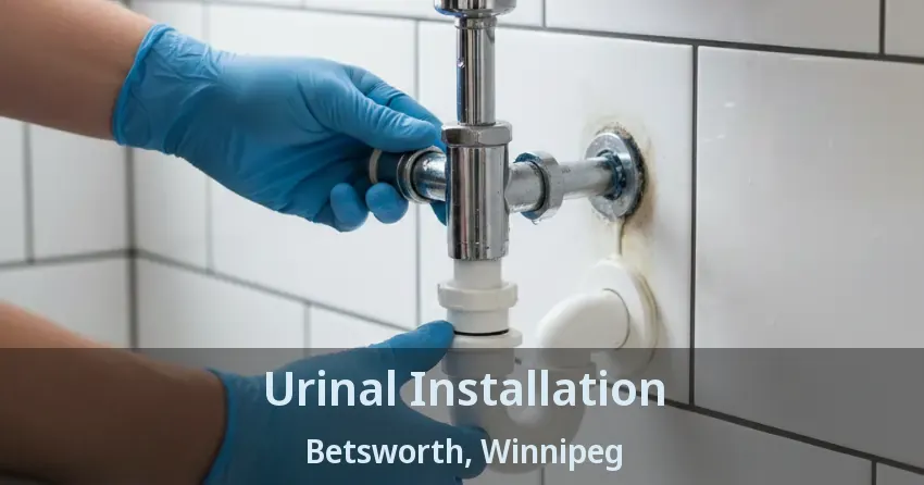 Urinal Installation Betsworth, Winnipeg - MB