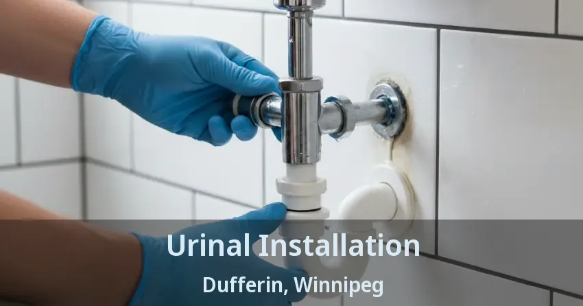 Urinal Installation Dufferin, Winnipeg - MB