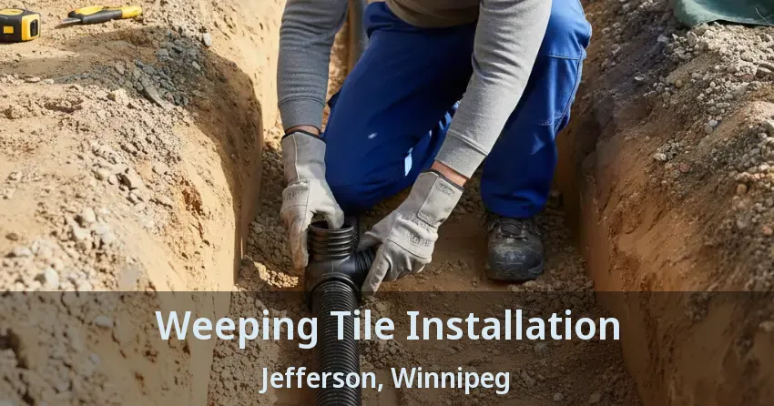 Weeping Tile Installation Jefferson, Winnipeg - MB